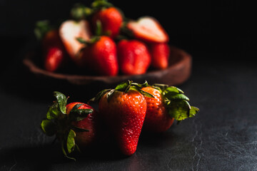 frutillas rojas frescas y saludables!!!