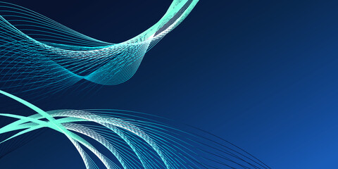 Abstract blue background with lines