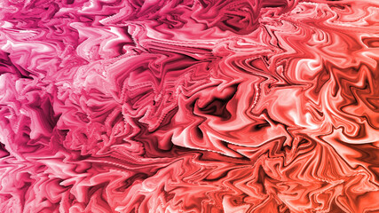 Fototapeta premium Liquid marble wave background. Liquid fluid effect color pattern texture for cover, flyer, brochure, poster, wallpaper. Abstract warm colors background