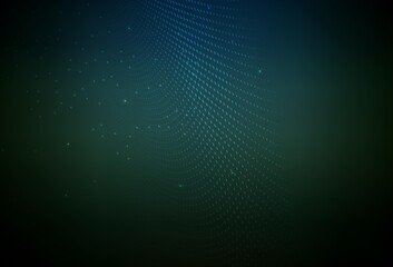 Dark Green vector Beautiful colored illustration with blurred circles in nature style.