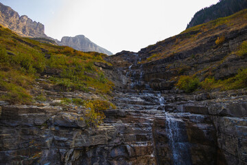 Fall foliage at Glacier National Park, Montana, USA
