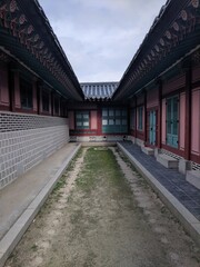 Korean Temple Ancient Street Seoul