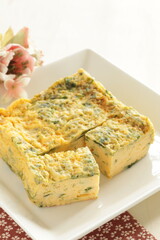 Japanese food, seaweed nori fried egg roll for comfort food 