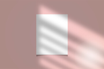 Shadow overlay vector frame paper mockup