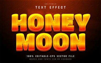 Honeymoon text effect editable