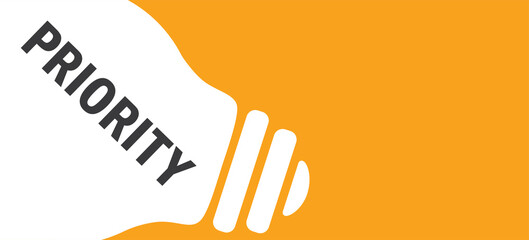 Priority in lamp background illustration