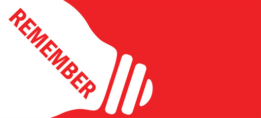 Remember in lamp background illustration