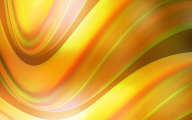 Light Orange vector pattern with liquid shapes.