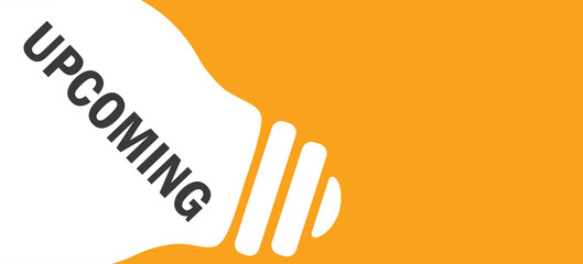 Upcoming in lamp background illustration