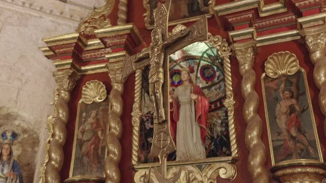 Beautiful representation of Jesus Christ at Iglesia De Santa Barbara in Dominican Republic