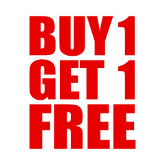 Buy 1 get 1 free