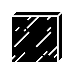 sheet metal glyph icon vector. sheet metal sign. isolated contour symbol black illustration