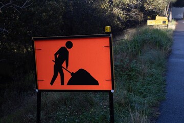 Street roads traffic warning sign. Wear mask, Help stop the spread, play equipment closed, pedestrians watch your step, detour, work ahead, bridge load.