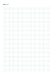 Line grid document template illustration for memo, schedule, planner, diary etc. grid paper.