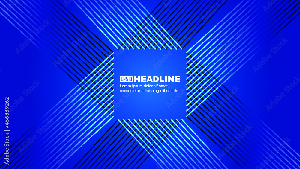Poster lines form a symmetrical geometric abstract texture background