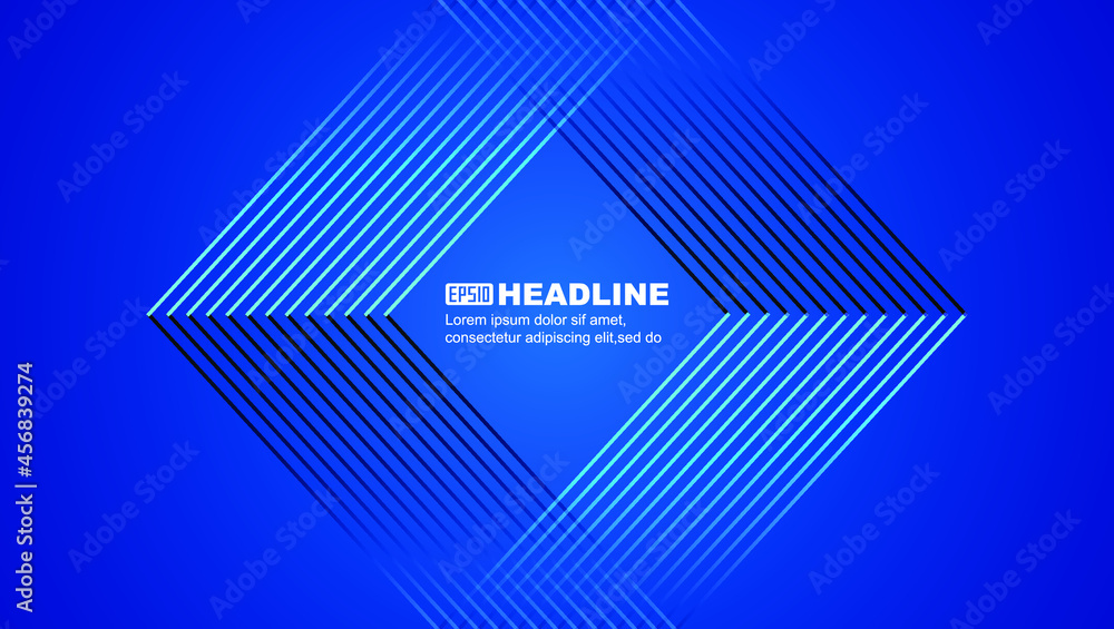 Poster lines form a symmetrical geometric abstract texture background