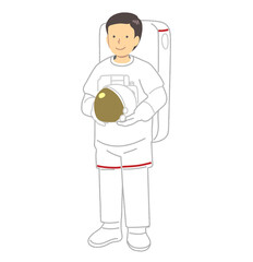 宇宙飛行士の男性