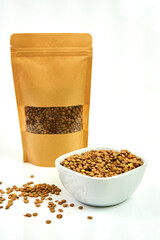 Lenteja orgánica mockup