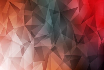 Fototapeta premium Light Green, Red vector abstract mosaic pattern.