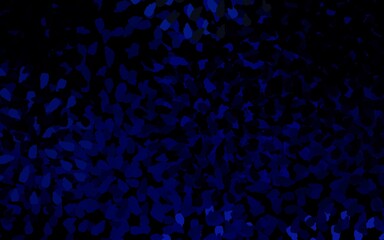 Fototapeta premium Dark BLUE vector template with chaotic shapes.