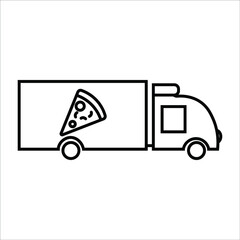 Delivery van, construction, transportation, transport truck icon, Transparent Food Truck Icon