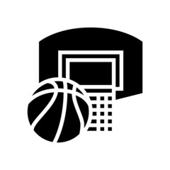 basketball team game glyph icon vector. basketball team game sign. isolated contour symbol black illustration