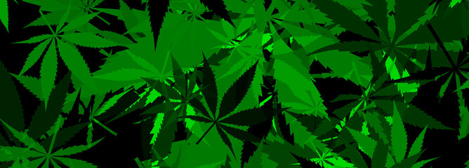 An abstract cannabis leaf pattern background image.