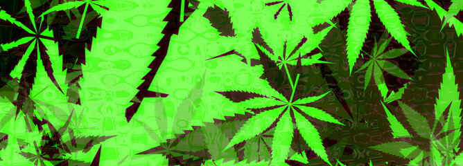 An abstract cannabis leaf pattern background image.