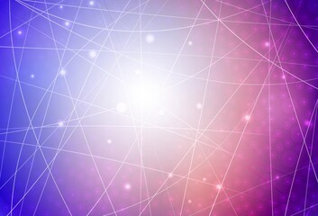 Dark Blue, Red vector pattern with sharp lines.