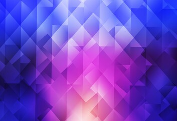 Light Blue, Red vector pattern in square style.