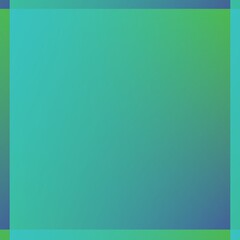 緑と青のグラデーションと枠