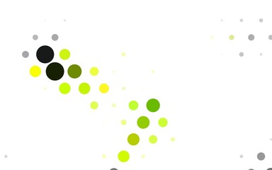 Light Green vector Blurred decorative design in abstract style with bubbles.