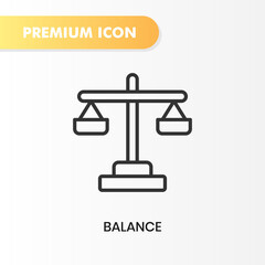 balance icon for your website design, logo, app, UI. Vector graphics illustration and editable stroke. balance icon outline design.