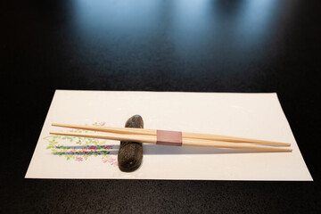 敷紙と箸