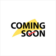 Coming Soon Icon, Coming Soon Text Label, Banner