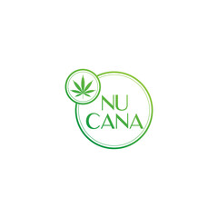 Medical Cannabis Leaf Logo. Classic Vintage Style
