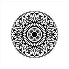 floral mandala decoration circle