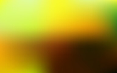 Naklejka premium Light green, yellow vector abstract blur background.