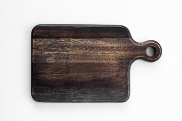 chop board wooden isolated on white background