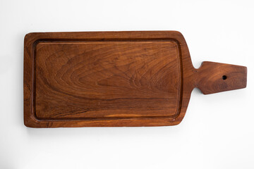 chop board wooden isolated on white background