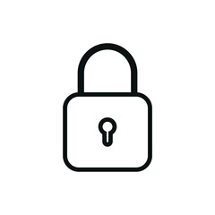padlock icon, on white background