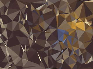 Fototapeta premium Abstract polygonal background. Triangular geometric pattern. Vector illustration.