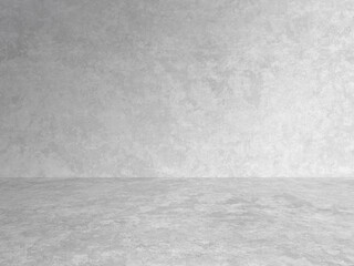 empty gray interior with concrete wall