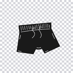 Hand drawn Swimming Trunks isolated on transparent background. Vector illustration.