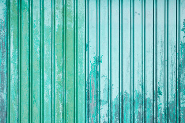 Fototapeta na wymiar Old green paint metal plate texture vintage background.