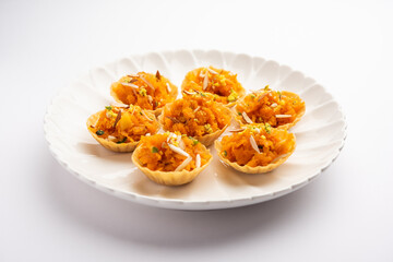 Gajar Halwa canape Tart