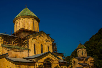 Fototapeta na wymiar KUTAISI, GEORGIA: Churches of St. George the Victorious and Nativity of the Most Holy Theotokos, Gelati Monastery