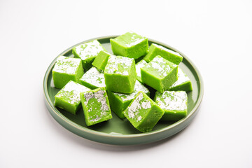 Pista Barfi or Pistachio Barfee