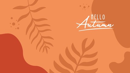 Autumn background with leaves. Can be used for poster, banner, flyer, invitation, website or greeting card. Vector illustration