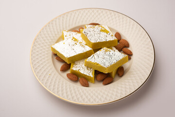 Badam Katli or Barfi or burfi